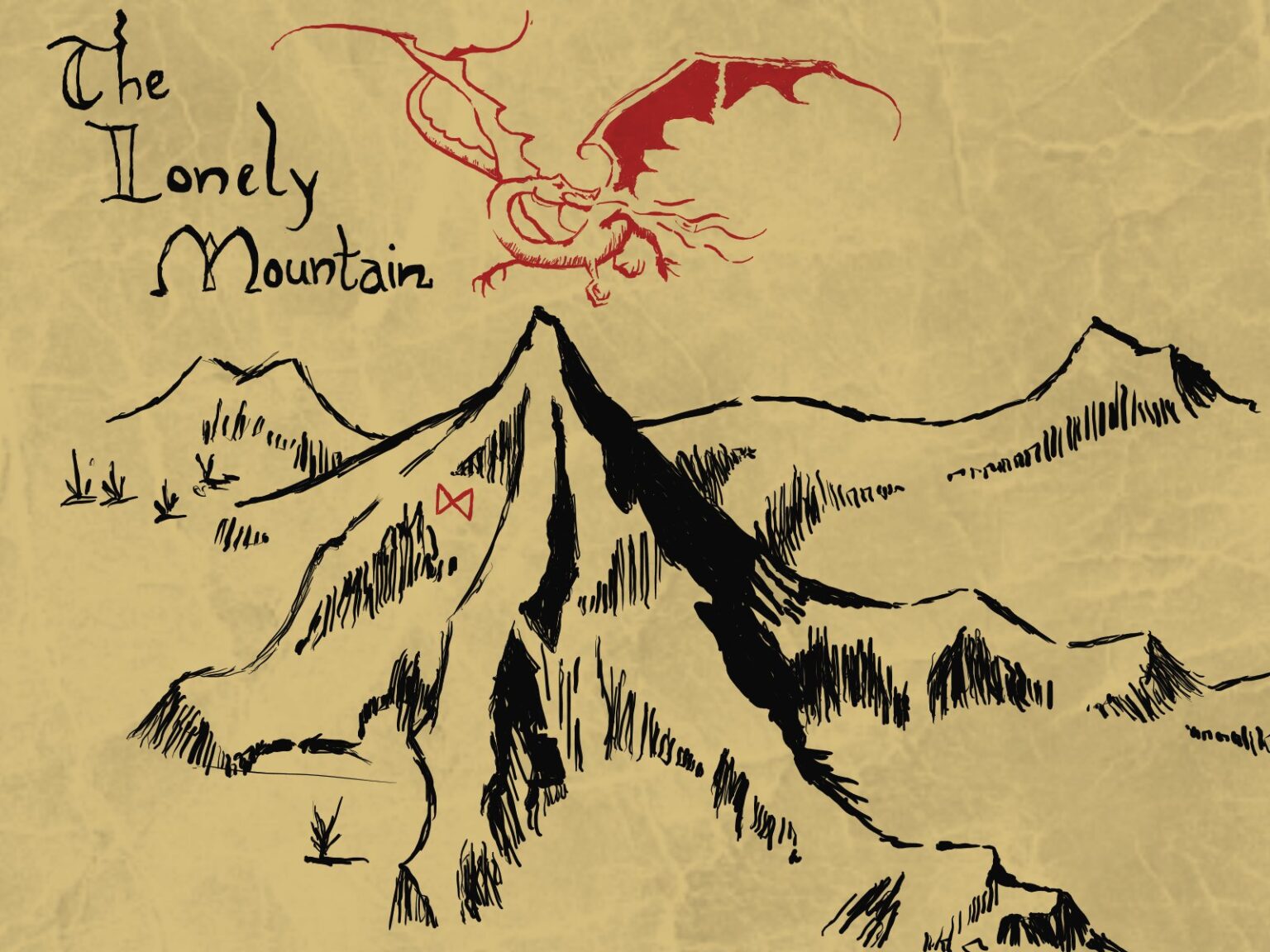 Хоббит карта одинокой горы