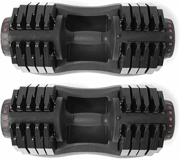 BRAINGAIN 40kg Adjustable Dumbbells (Pair) - Image 4
