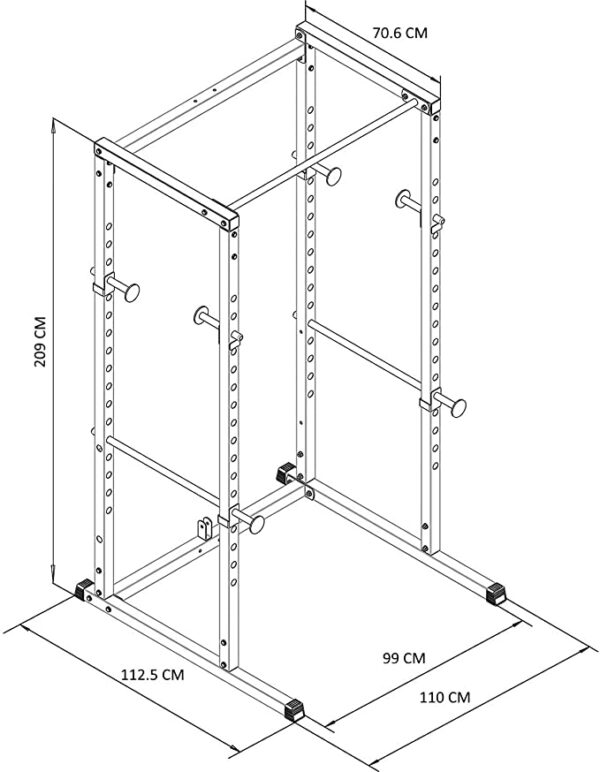 GYM MASTER Heavy Duty Power Rack - Image 2