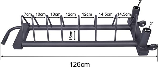 Exersci Horizontal Weight Plate Storage - Image 2