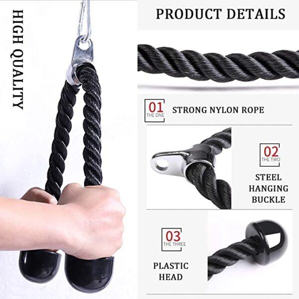 Anjing Tricep Push Pull Down Rope - Image 3