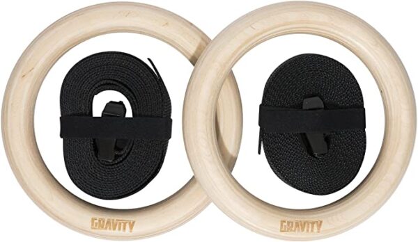 Gravity Fitness Wooden Gymnastic Rings - Image 2