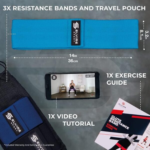 ELVIRE Fabric Resistance Bands - Image 3
