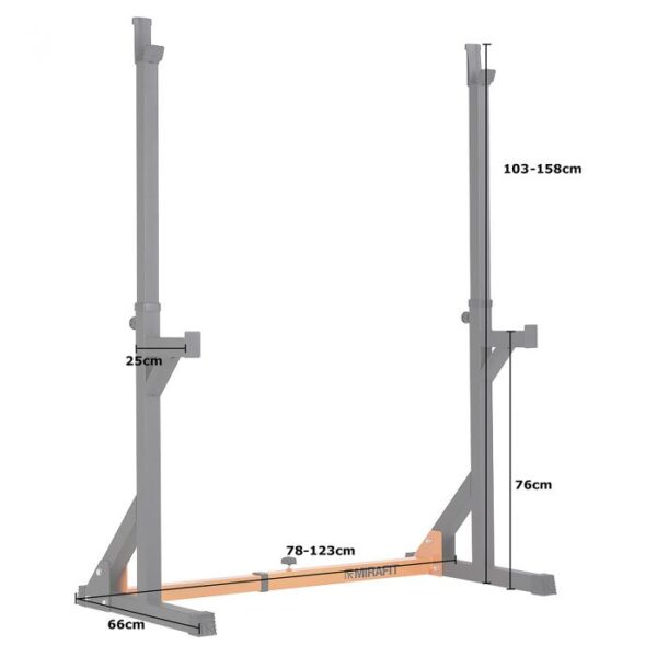 Mirafit M120 Adjustable Squat Rack - Image 2