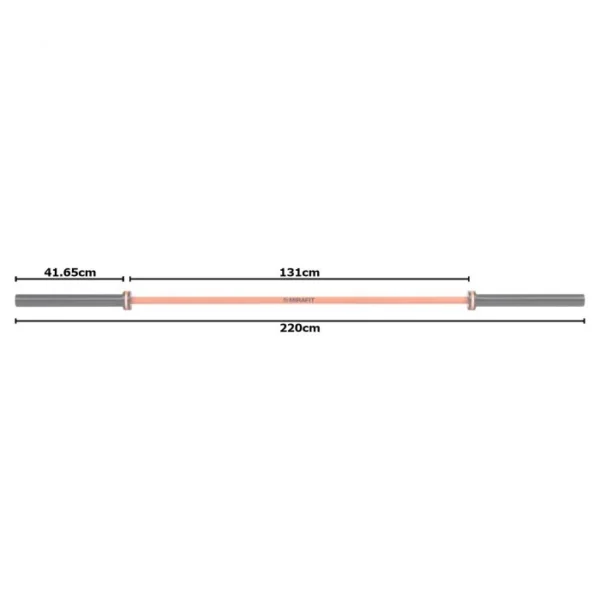 Mirafit M3 7ft 20KG Olympic Barbell - Image 4