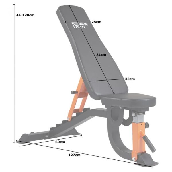 Mirafit M150 Adjustable Weight Bench - Image 4