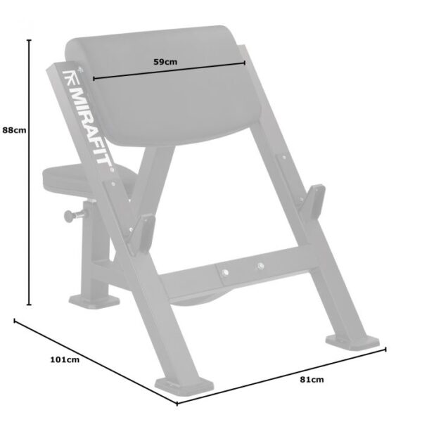 Mirafit M3 Preacher Curl Bench - Image 3